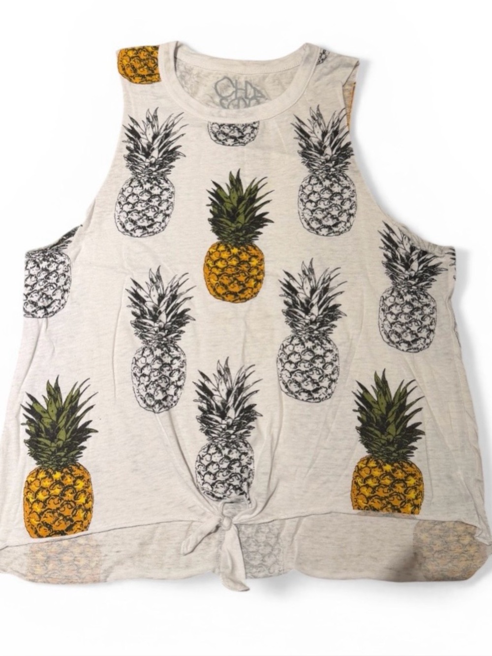 Chaser Pineapple Print  Tank Top